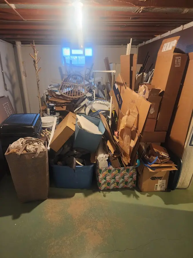 Roll-off dumpster container at job site for Roll Off Dumpster Rental in Mission